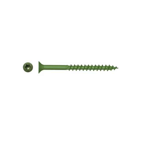 Fast-Pak XT3201 Timber Decking Screws 8 X 21/2 Inches Green Plated 30Pc_base