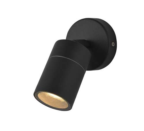 Forum ZN-26536-BLK Leto 1 light, Adjustable Outdoor Lighting Extured Black