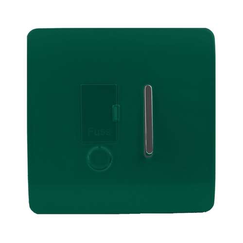 Trendi Switch ART-FSMG 13 Amp Fused Spur with Flex Outlet, Moss Green