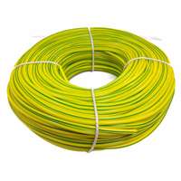 RONBAR PS10G100 High Quality 10 Millimeter PVC Earth Sleeving Green/Yellow 100m_base