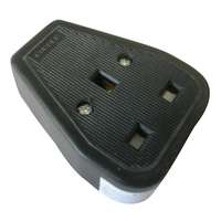 2 Gang 13 Amp Heavy Duty Trailing Socket – Unswitched – Black_base