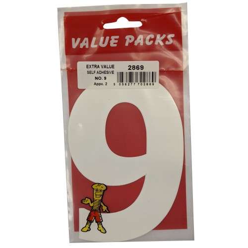 VP2869 Value Packs Extra Large Adhesive Number 9_base