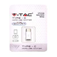 V-TAC VT8472 Micro Usb Female To Type-C Male Adaptor Converter White IP20_base