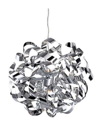 Firstlight Chrome Ribbon Pendant with Lamps_base