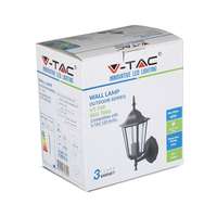 V-TAC VT7066 High Quality Modern E27 Wall Lamp Matt Black(Up) IP44_base
