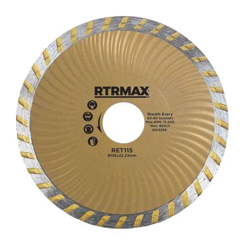 RtrMax 230mm Turbo Diamond Cutting Disc, RET230_base
