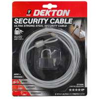 DEKTON SECURITY CABLE AND LOCK