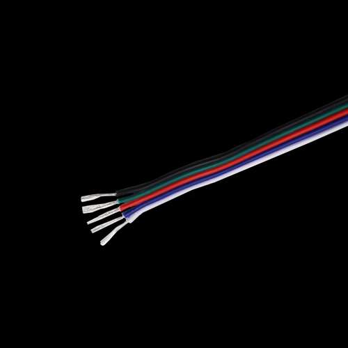 Quik Strip RGBW LED Strip 5 Core 22AWG Black, Green, Red, Blue and White Cable