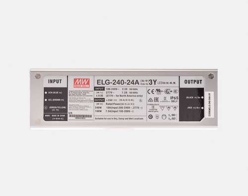 FossLED ELG-240-24A-3Y Meanwell Branded Non Dimmable Drivers_base