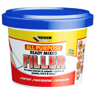 Everbuild All Purpose Ready Mixed Filler 1KG - White, RMFILL1_base