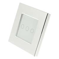 Homeflow W-8006 Smart Switch Brushed Aluminium Electrical Touch Switch 3 Gang_base