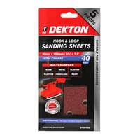 DEKTON DT80752 Hook And Loop Sanding Sheets 93mmx 5pc_base