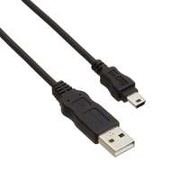 ELECTROVISION USBA-MINIB2 USB 2.0 A to Mini B Cable Cord 2 Meter Black_base