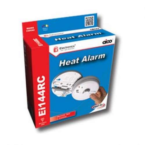 Aico Ei144 Heat Alarm, Mains Powered, Alkaline Battery Back-Up, Easi-Fit_base
