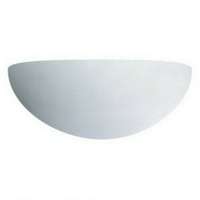 Eterna CW3021 100W Plain Ceramic Plaster Uplighter White IP20_base