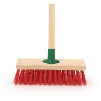 12PVCSTR 12" Stiff Red PVC Sweeping Broom Brush with Socket, Supplied without Handle_base