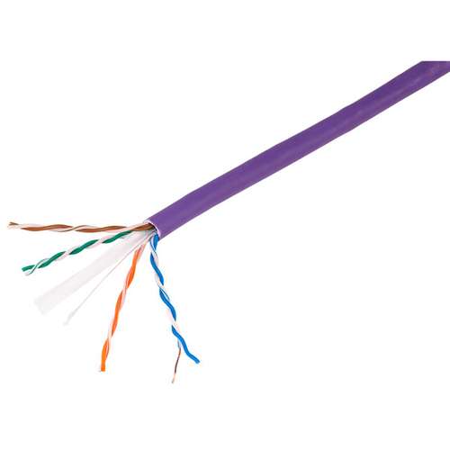 CAT6 Data Cable (305m) UTP, 4 Pair, Purple, LOW SMOKE ZERO HALOGEN  - Solid Copper