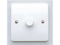MK Electric Logic Plus Flush Dimmer Switch White 1-Gang 60W to 500W K1501WHILV_base