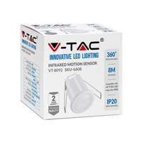 V-TAC VT6608 PIR Infrared Motion Sensor Ceiling Mounted White Body MAX:400W LED_base