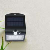 V-TAC VT8277 1.5W LED Solar Wall Light 4000K - Black Body