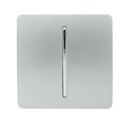 Trendi Switch ART-DBSI 1 Gang Retractive Doorbell Switch, Platinum Silver
