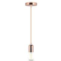 V-TAC VT3777 High Quality E27 Suspension Lamp Gold Rose Whole Set (VT-7448)_base