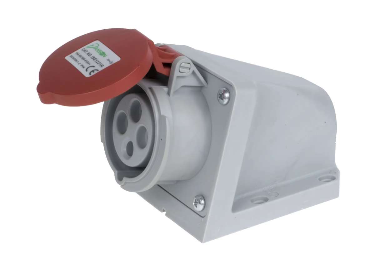 Redson Plug Socket 415V 32A Red 3 Pin + Earth Socket - Plug tops & adaptors