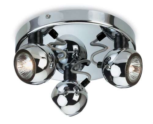 Firstlight Magnetic Flush Ceiling Spotlight Chrome 3352CH_base