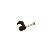 RC7-8BR 7mm Earth & Co-Axial Round Cable Clips – Brown_base
