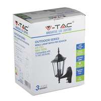 V-TAC VT7070 E27 High Quality Modern Wall Lamp With Sensor Matt Black_base