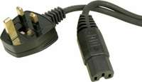 Mercury KETLEADBLK UK Mains Lead Black 1.0m IEC 10A Universal Power Cord_base