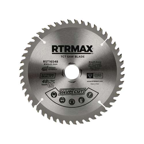 RtrMax 165 x 48T Wooden Saw, RST16548_base