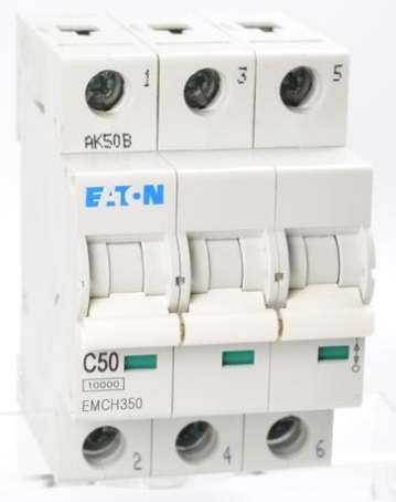 Eaton Memshield 3 MCB 50A 10/15kA Trip Type C 3P, EMCH350_base