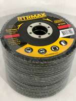 RTRMAX RDF115100 115mm Aluminium Oxide 100 Grit Flap Discs _base