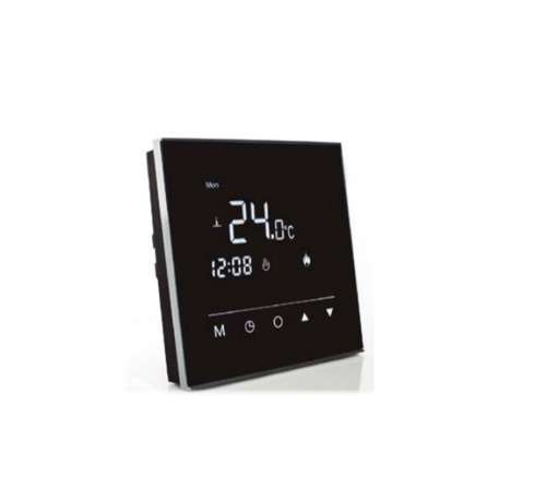 SUNSTONE TOUCHSTAT Black Touchscreen Thermostat With Probe For Underfloor Heating Mats 5°C - 60°C Range IP20 16A 240V_base