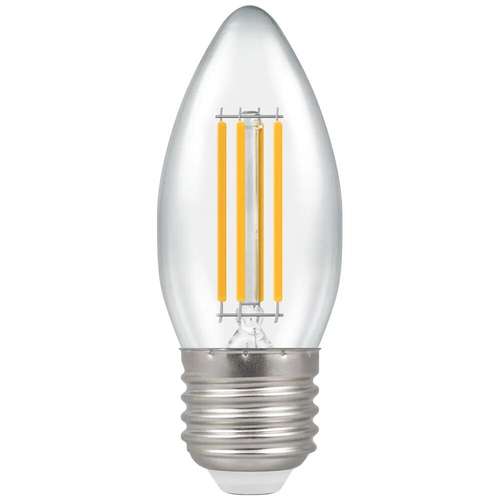 Crompton CRCAN5ESWW 5W LED Filament Candle Lamp Clear Dimmable 2700K ES E27 _base