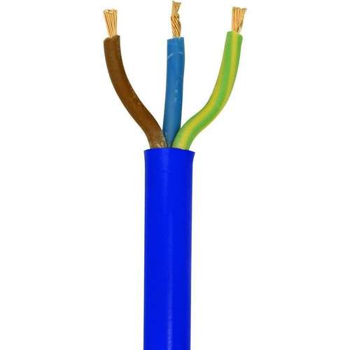 3183A 1.5mm² Blue 3 Core Arctic Flexible Cable, 16 Amps, 1m_base