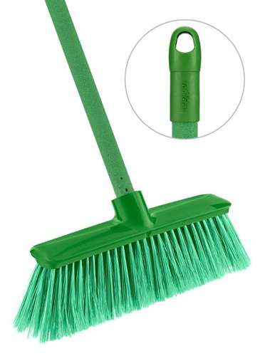 Domestic Broom And Handle, Soft Fill (Green)