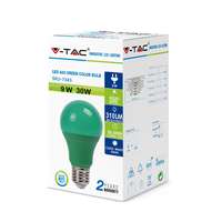 V-TAC VT7343 9W LED Green Color Light GLS A60 Shape Plastic Bulb 6400K E27_base