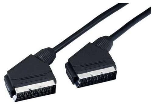 Status SCART1 1m 21 Pin Scart Lead Cable - Fully Wired Cable Connector For Video DVD TV STB VCR SKY_base
