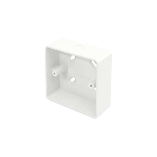 MSSB122WH Conduit and Trunking 1g Entry Switch Or Socket Box Soft Pattress 44mm_base