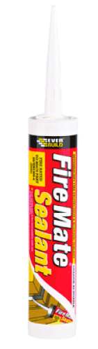Everbuild "Firemate Sealant" Fire-Rated Flexible Filler - White (Acoustic Sealant & Adhesive), FIREMATEWE_base