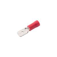 RONBAR MPTR6.3 High-Quality 6.3mm Insulated Male Push On Terminals Copper Red_base