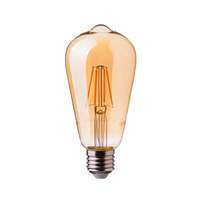 V-TAC VT4361 High Quality LED ST64 Filament Amber Glass Bulb 2200K Warm White_base