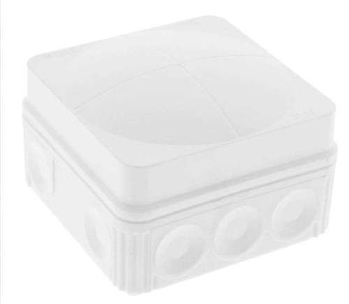 WISKA ADAPTABLE JUNCTION BOX ENCLOSURE WHITE 108 76MM X 76MM X 51MM  (10060622)