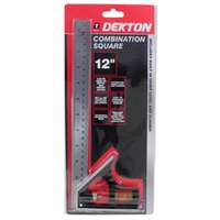 DEKTON DT55310 12 Inch Adjustable Combination Square 300mm Spirit Level_base