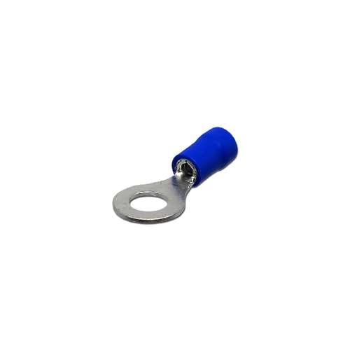 RONBAR RTB4.3 High-Quality 4.3mm Insulated Ring Terminal Tin plated Copper Blue_base