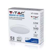 V-TAC VT938 12W LED Slim Dome Light(Sensor) Samsung Chip 6400K (VT-12SS)_base