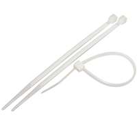 RONBAR 200MM X 4.8 CABLE TIES WHITE 100PK NYLON 66 MATERIAL UL APPROVED CT3W_base