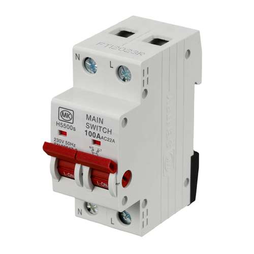 MK Sentry MK5500S 100A Double Pole Switch Disconnector
